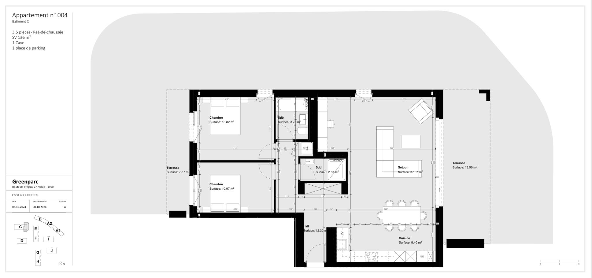 Lot C-004 - Appartement de 3.5 pces au rez-de-chaussée